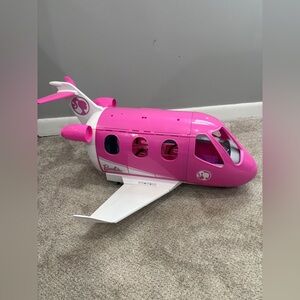 Mattel Barbie Dream Plane Airplane Jumbo Jet Vacation Pink & White